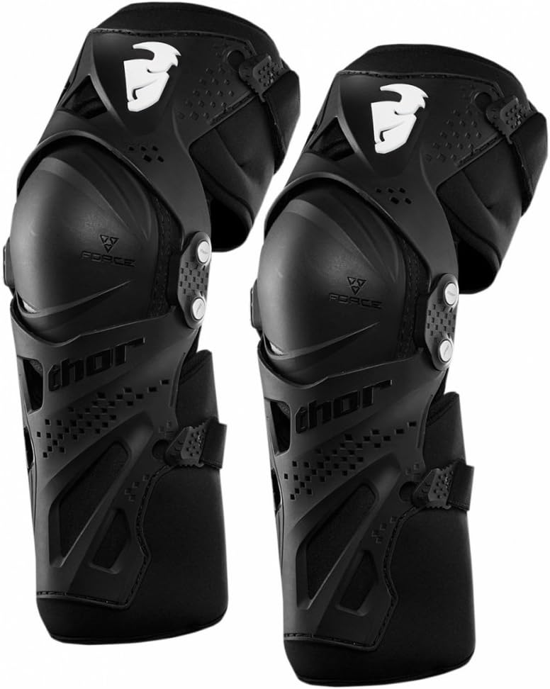 thumbnail image 2 of Thor Comp XP Black Knee Guards – 2022 Model, Motocross Dirtbike Offroad MX ATV, Choose Your Size 2 of 2