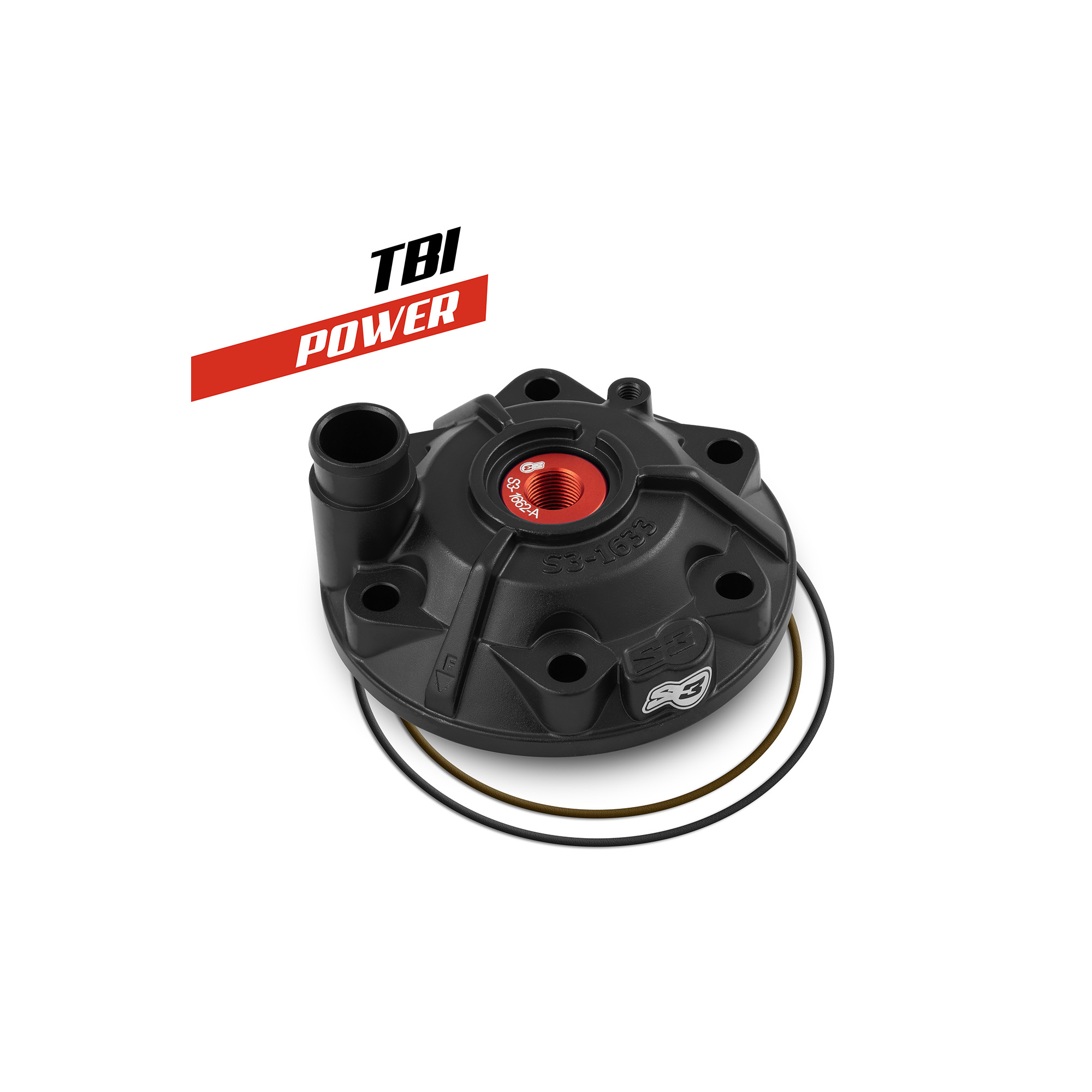 KIT DE CULATA S3 POWER NEGRO PARA KTM SX/EXC 300 2023-2027; GASGAS MC/EC 300 2024-2027