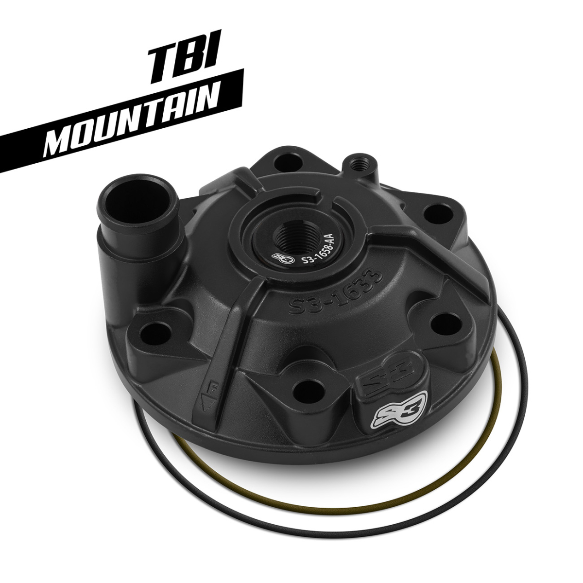 KIT DE CULATA S3 MOUNTAIN NEGRO PARA KTM SX/EXC 300 2023-2027; GASGAS MC/EC 300 2024-2027
