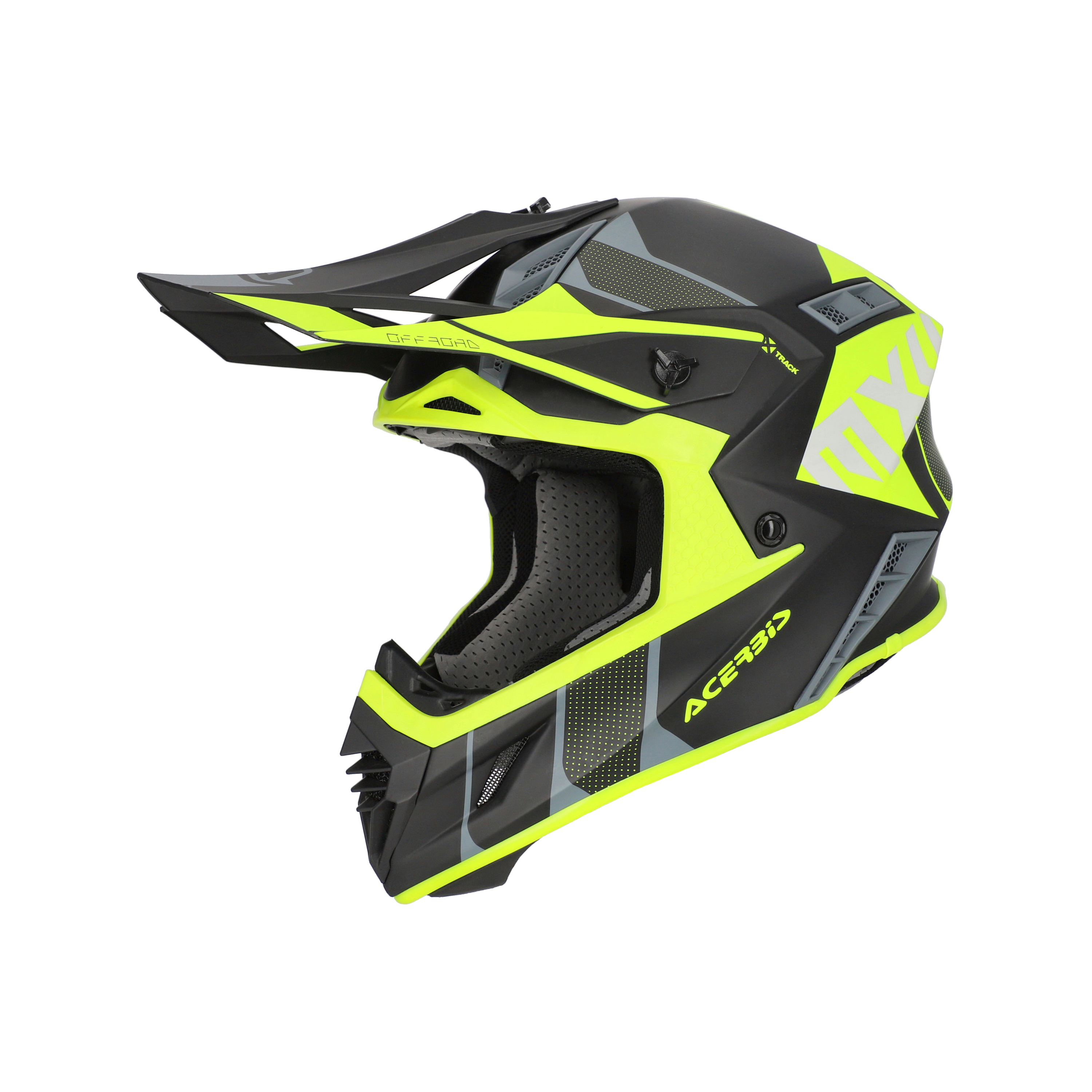 CASCO ACERBIS X-TRACK 22-06 - NEGRO/AMARILLO FLUOR