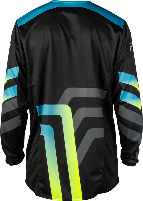 Camiseta FLY RACING Kinetic Volt - negro/gris/Teal/amarillo