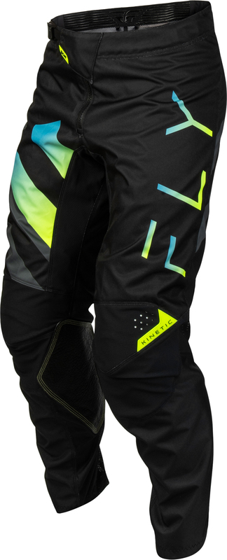Pantalón FLY RACING Kinetic Volt - negro/gris/Teal/Amarillo