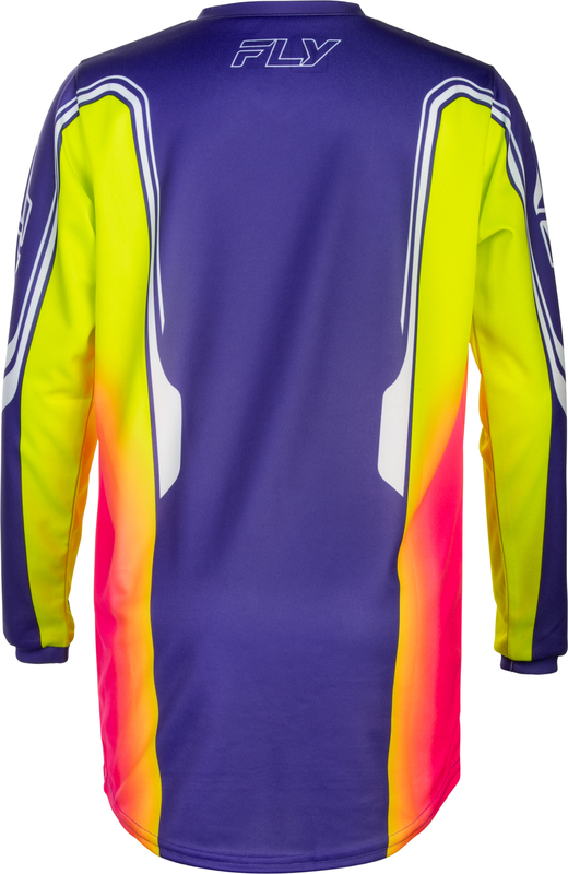 Camiseta infantil FLY RACING F-16 Raze - violeta/rojo/amarillo