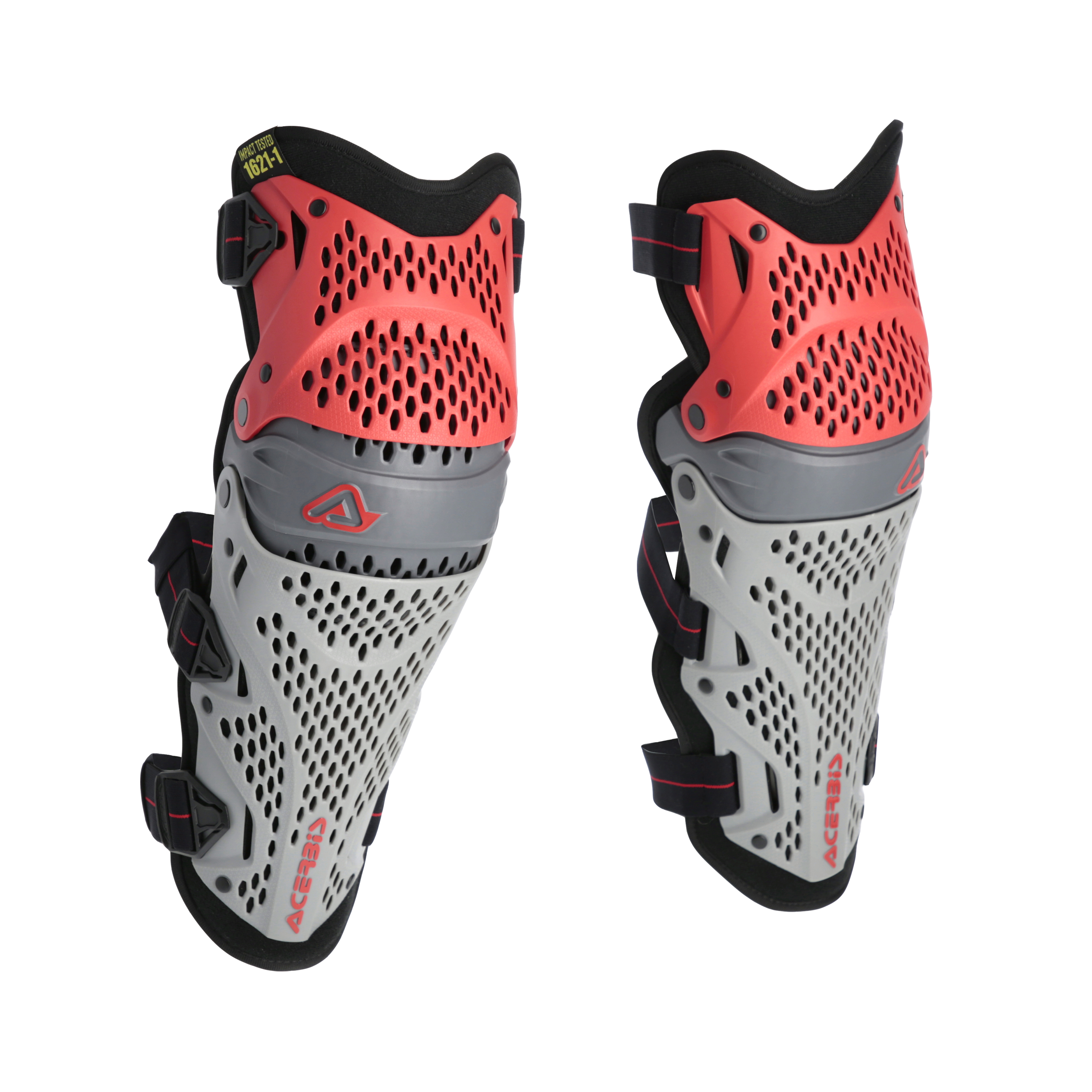 RODILLERA ACERBIS IMPACT PRO - ROJO/GRIS