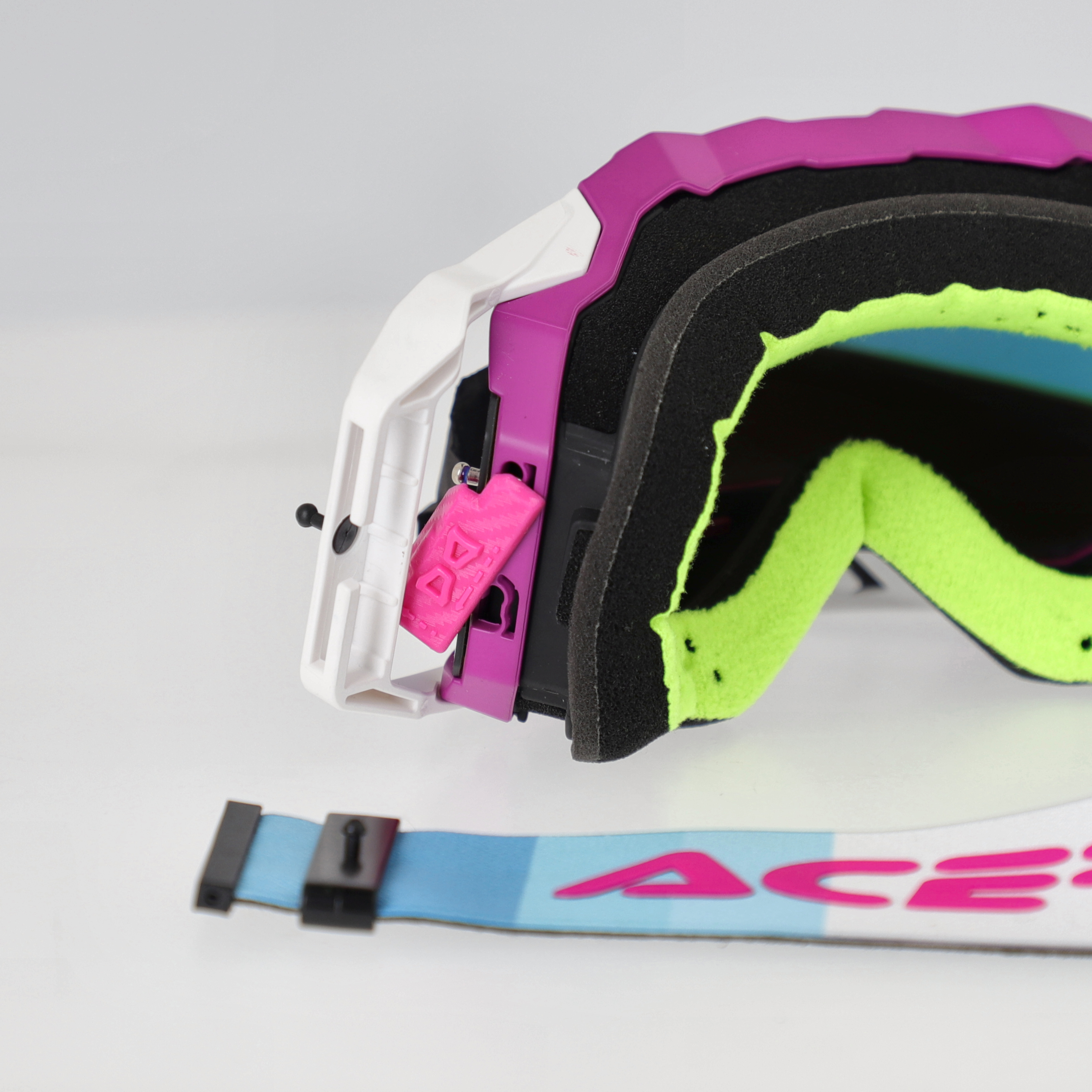 GAFAS ACERBIS VULCAN MIRROR - VIOLETA/BLANCO