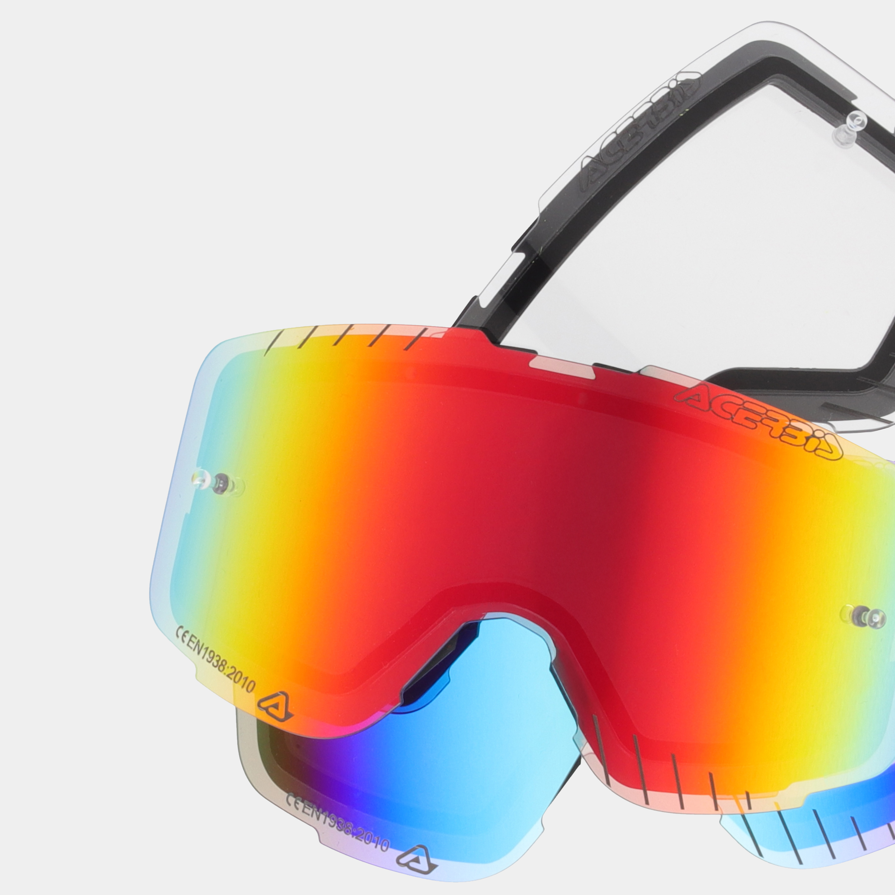 GAFAS ACERBIS INFANTIL VANGUARD MIRROR - ROJO/BLANCO