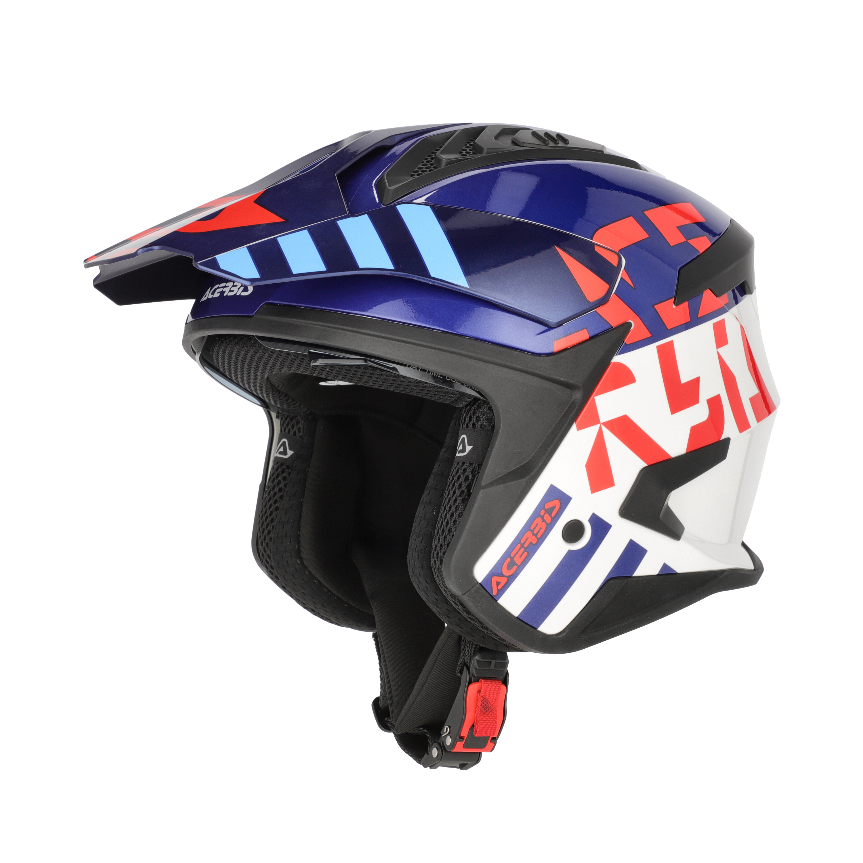CASCO ACERBIS GRÁFICO JET ARIA EVO - BLANCO/AZUL/ROJO