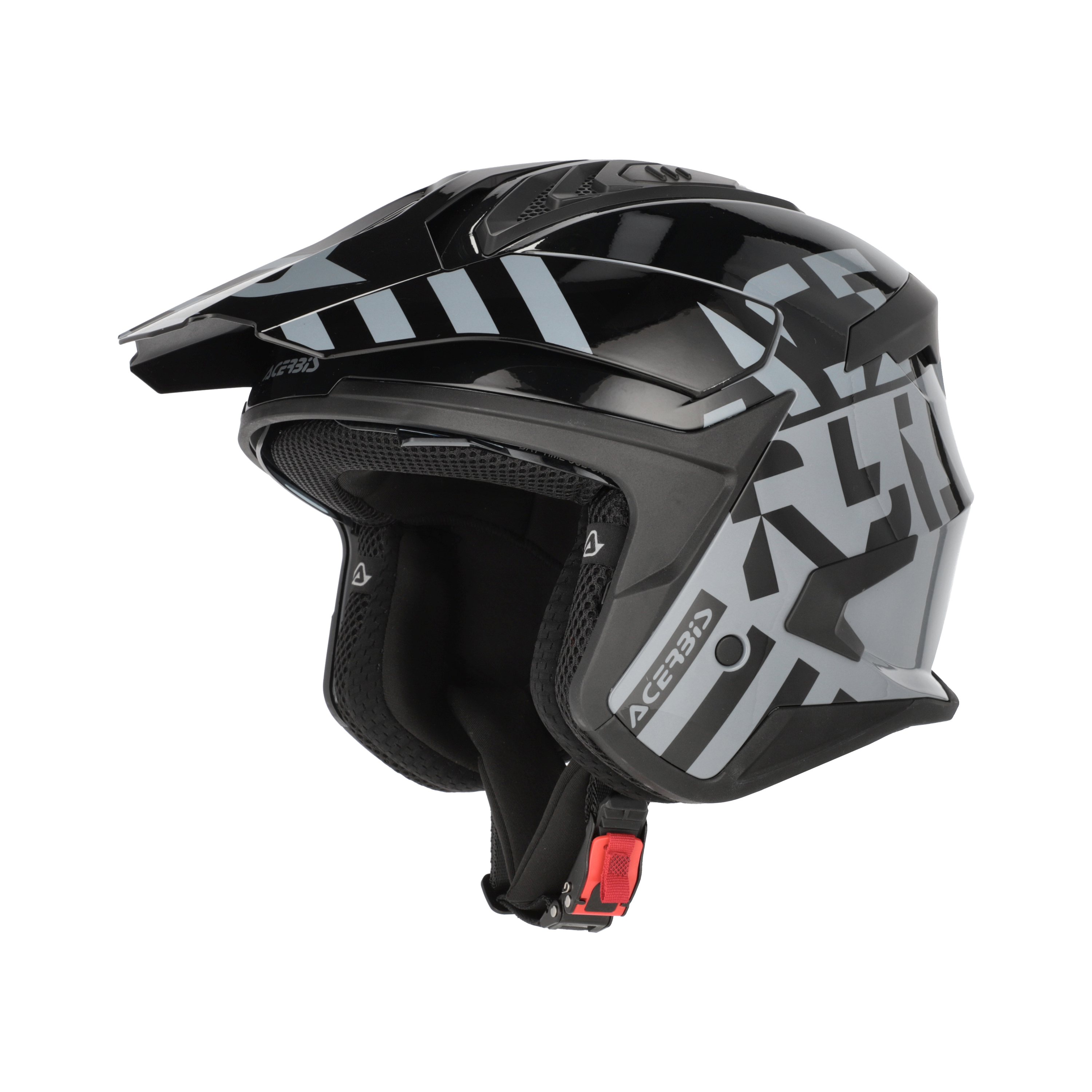 CASCO ACERBIS GRÁFICO JET ARIA EVO - NEGRO/GRIS