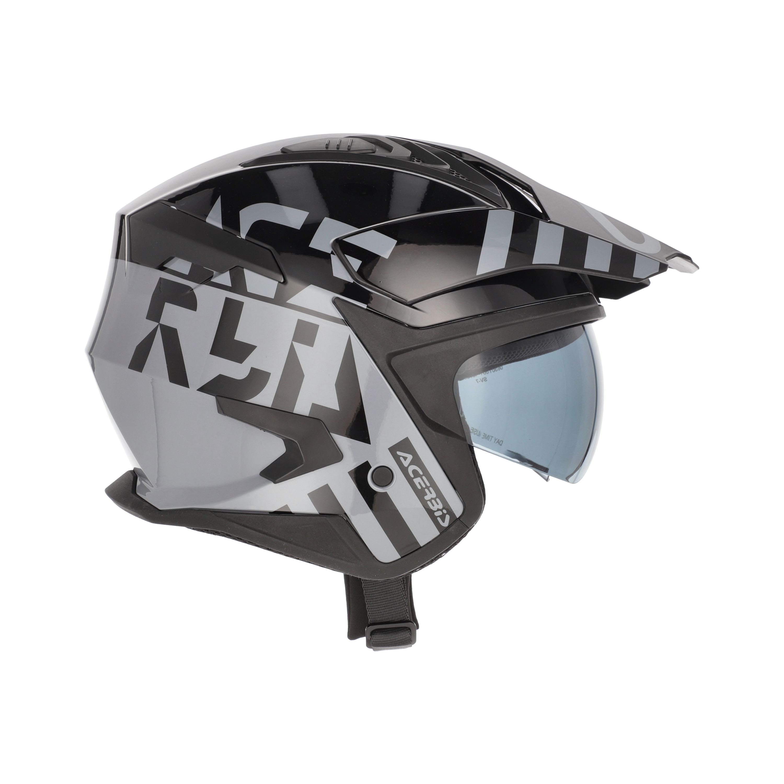 CASCO ACERBIS GRÁFICO JET ARIA EVO - NEGRO/GRIS