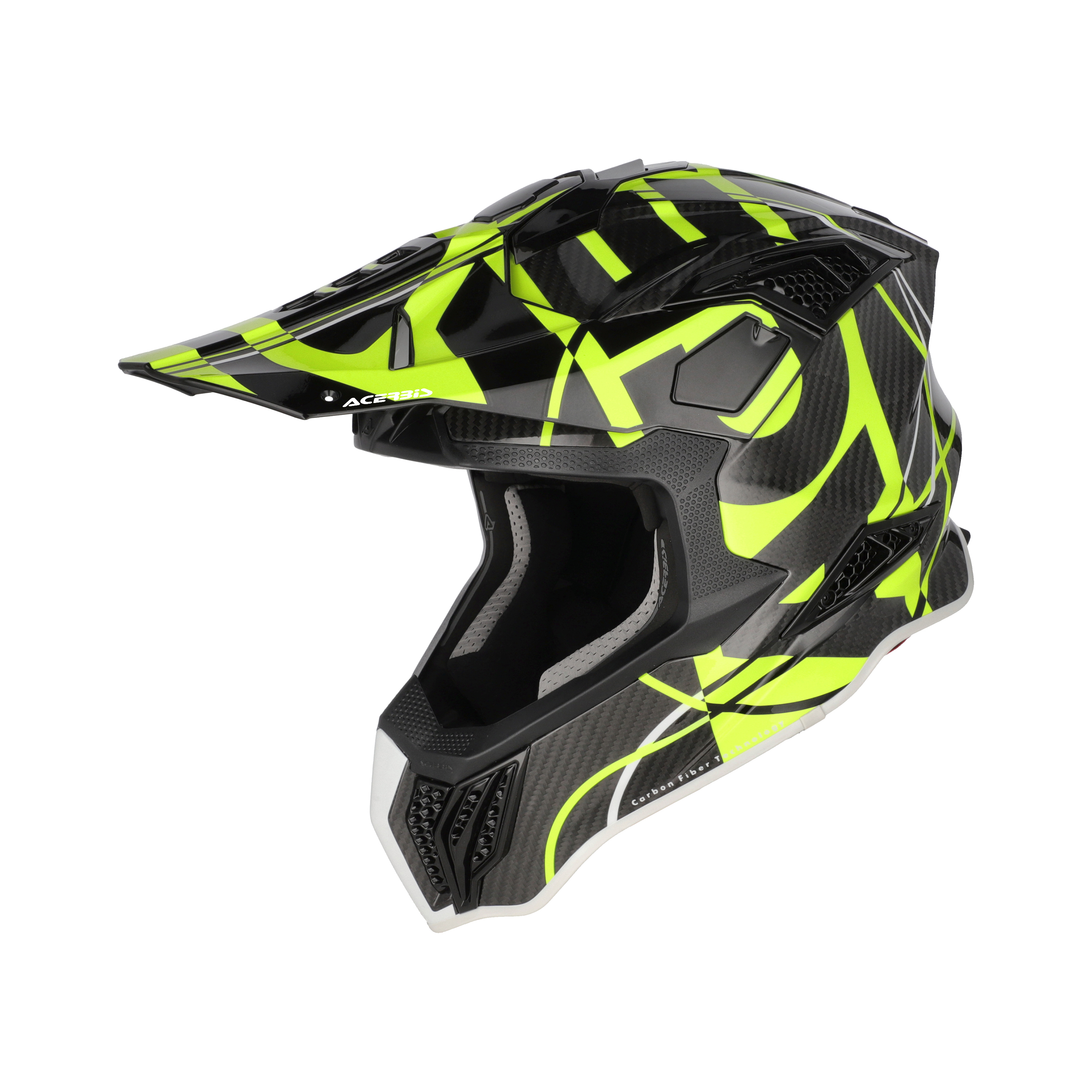 CASCO ACERBIS AIRSTRIKE-C - NEGRO/AMARILLO FLUOR