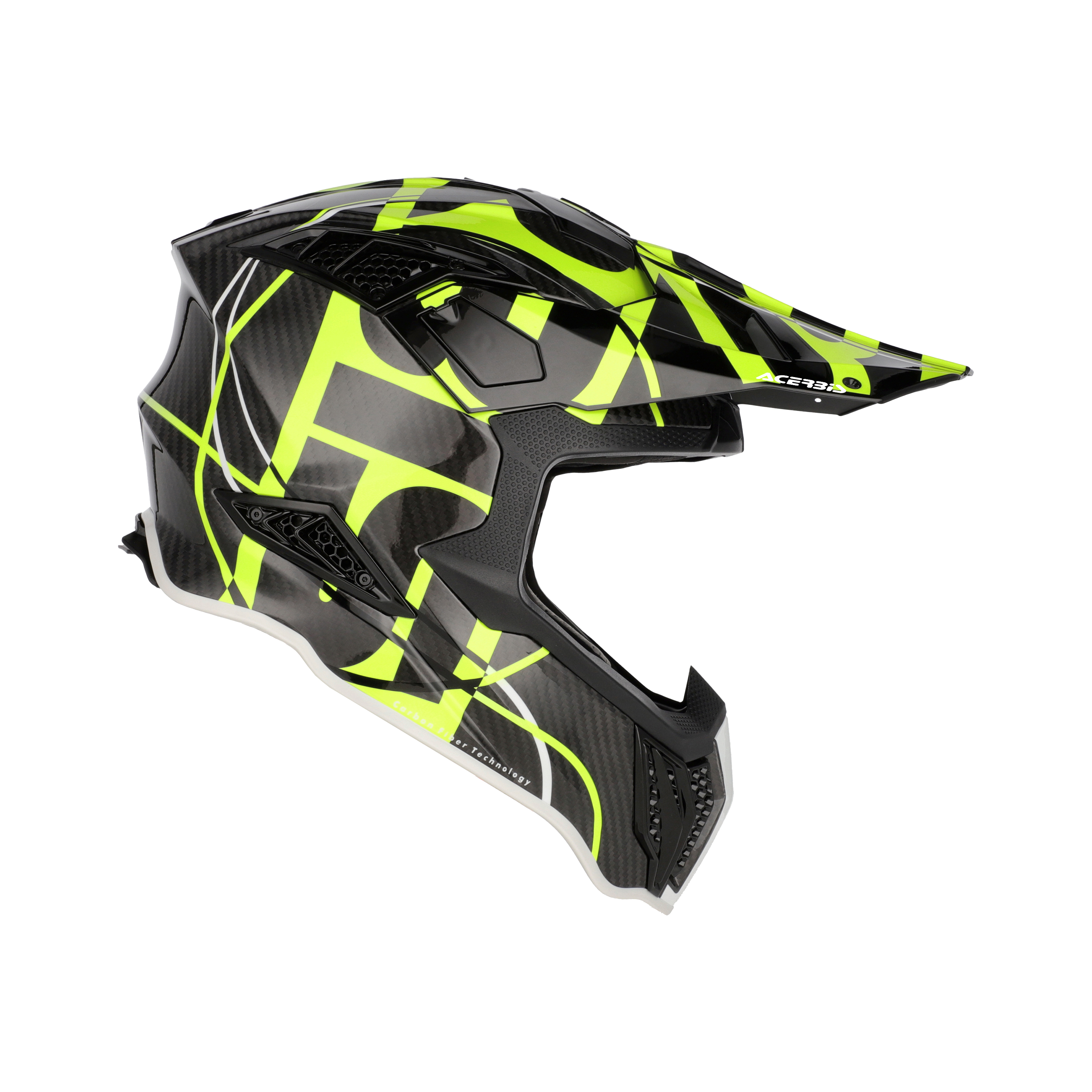 CASCO ACERBIS AIRSTRIKE-C - NEGRO/AMARILLO FLUOR