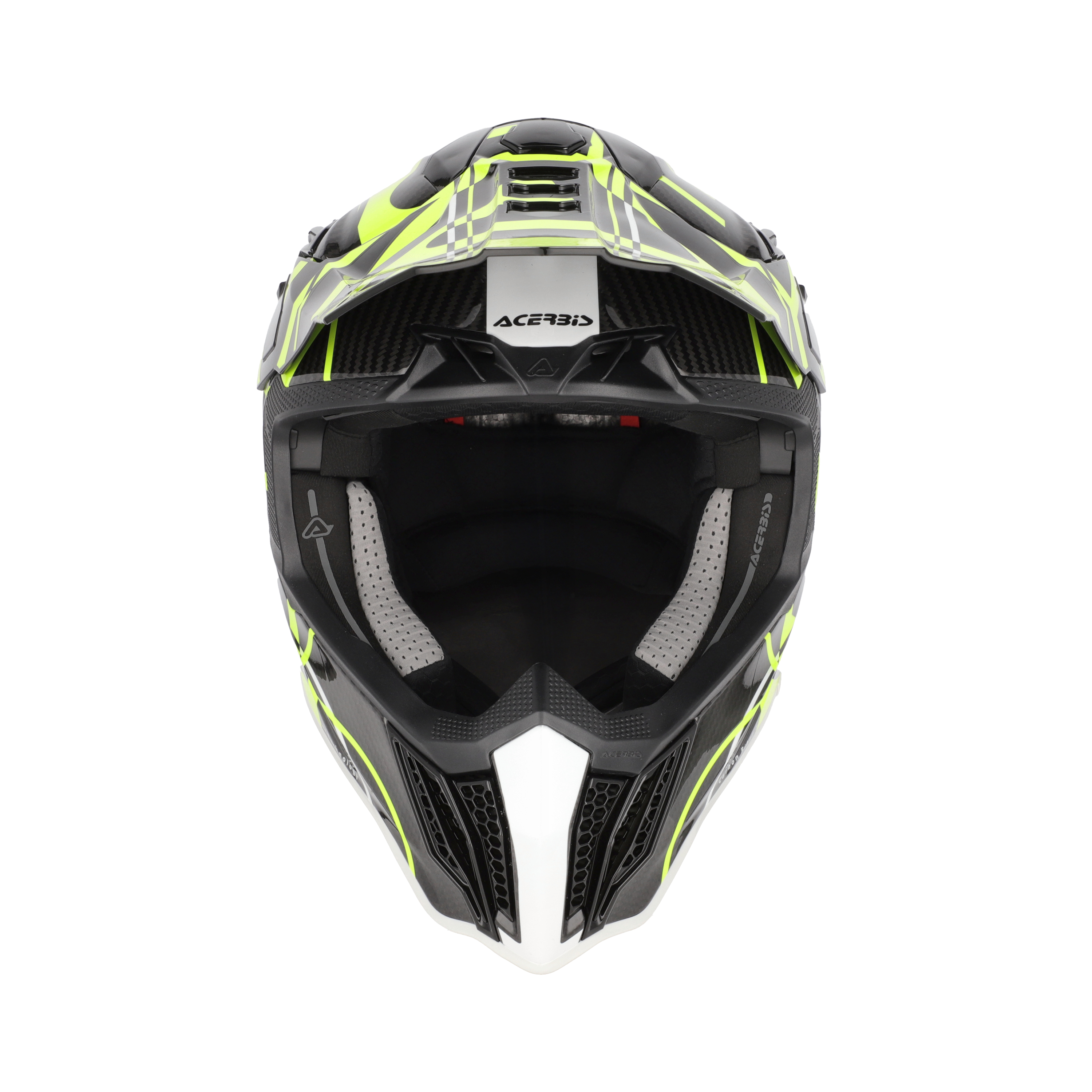CASCO ACERBIS AIRSTRIKE-C - NEGRO/AMARILLO FLUOR