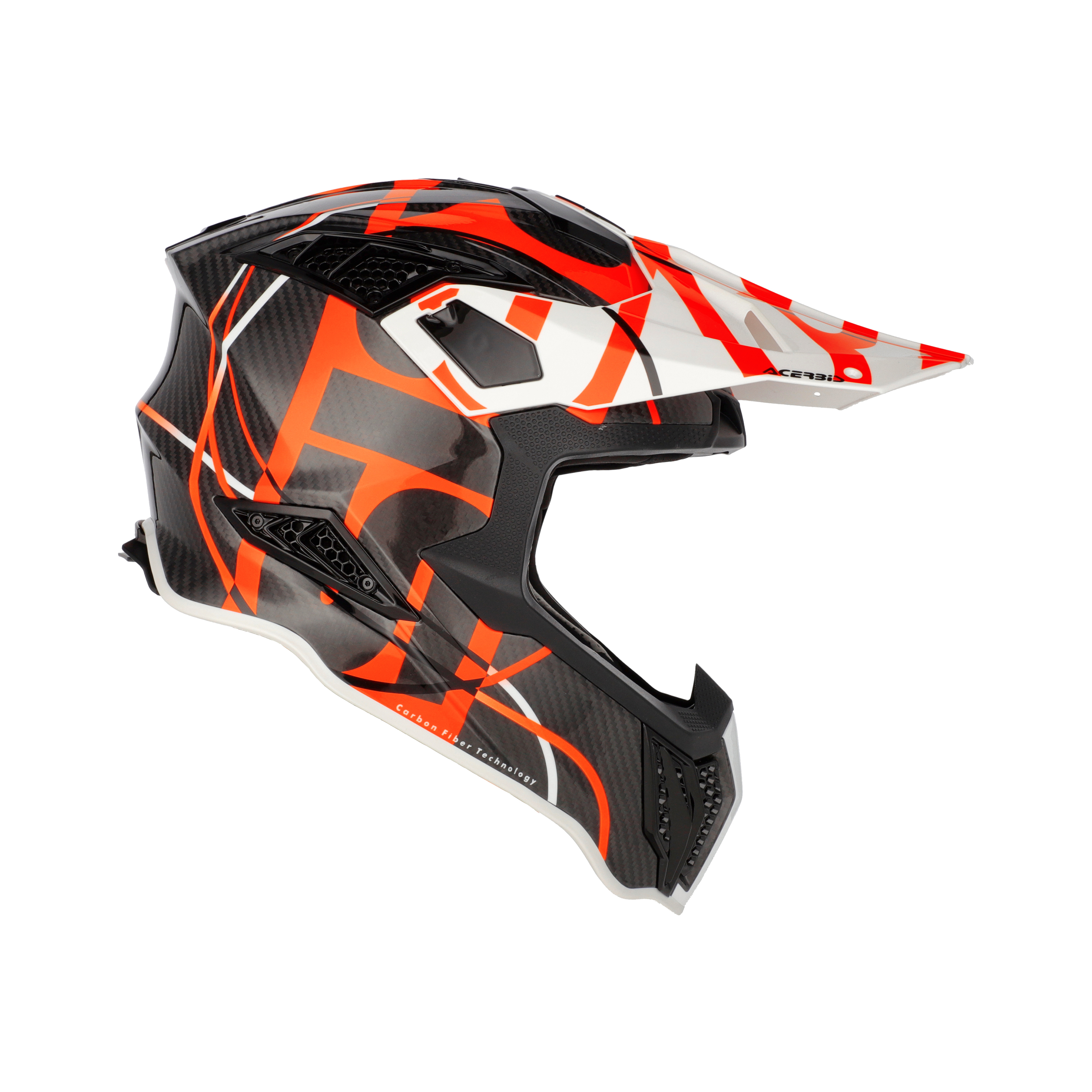 CASCO ACERBIS AIRSTRIKE-C - NEGRO/NARANJA FLUOR