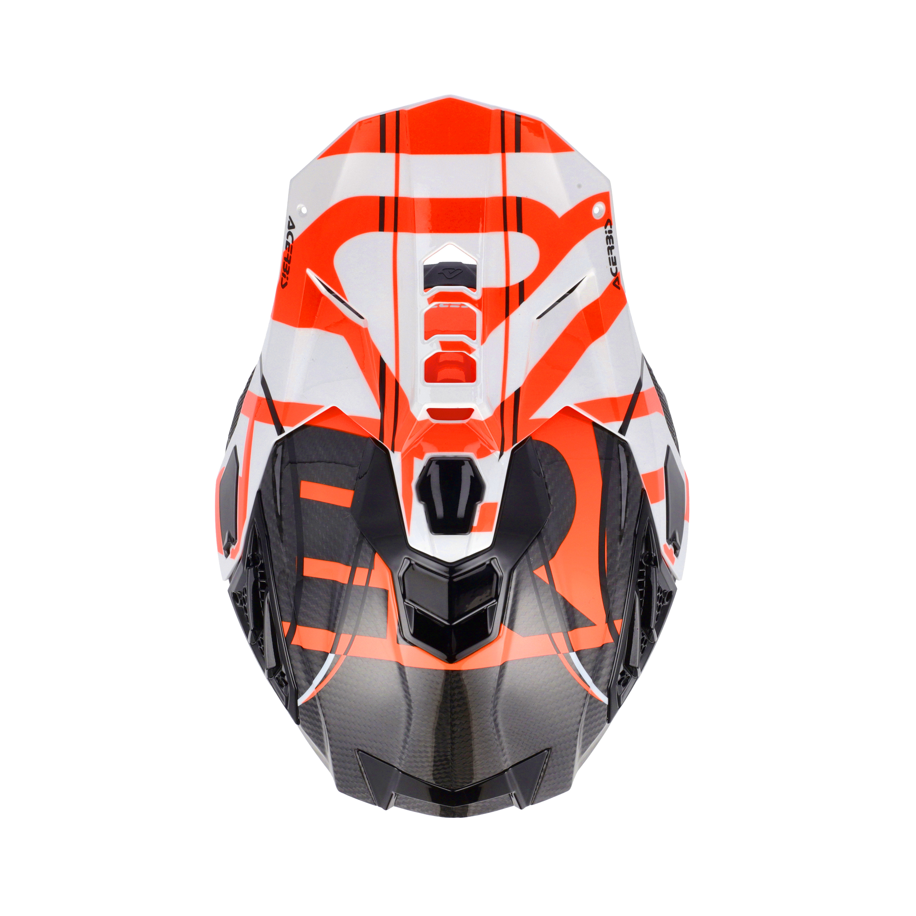 CASCO ACERBIS AIRSTRIKE-C - NEGRO/NARANJA FLUOR