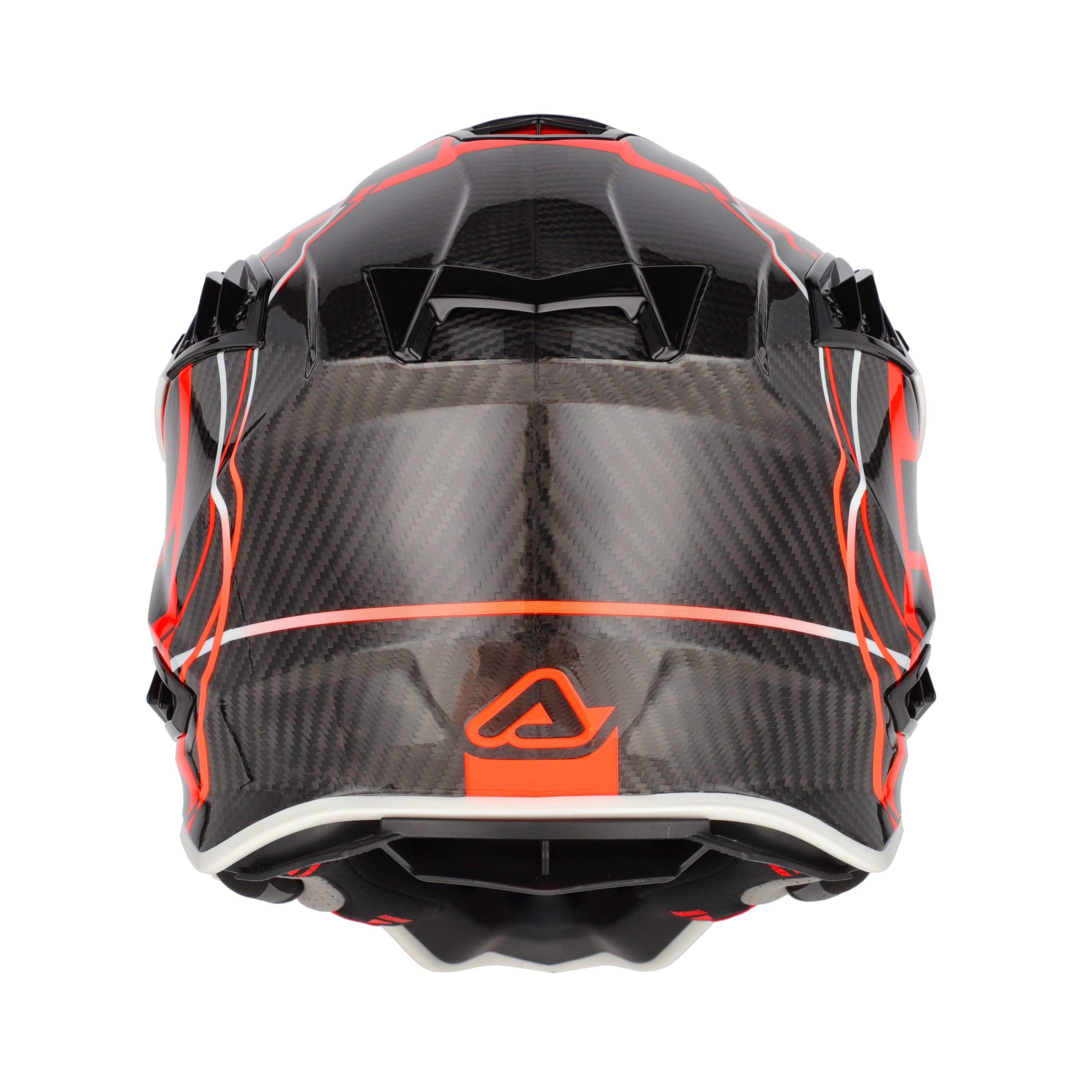 CASCO ACERBIS AIRSTRIKE-C - NEGRO/NARANJA FLUOR