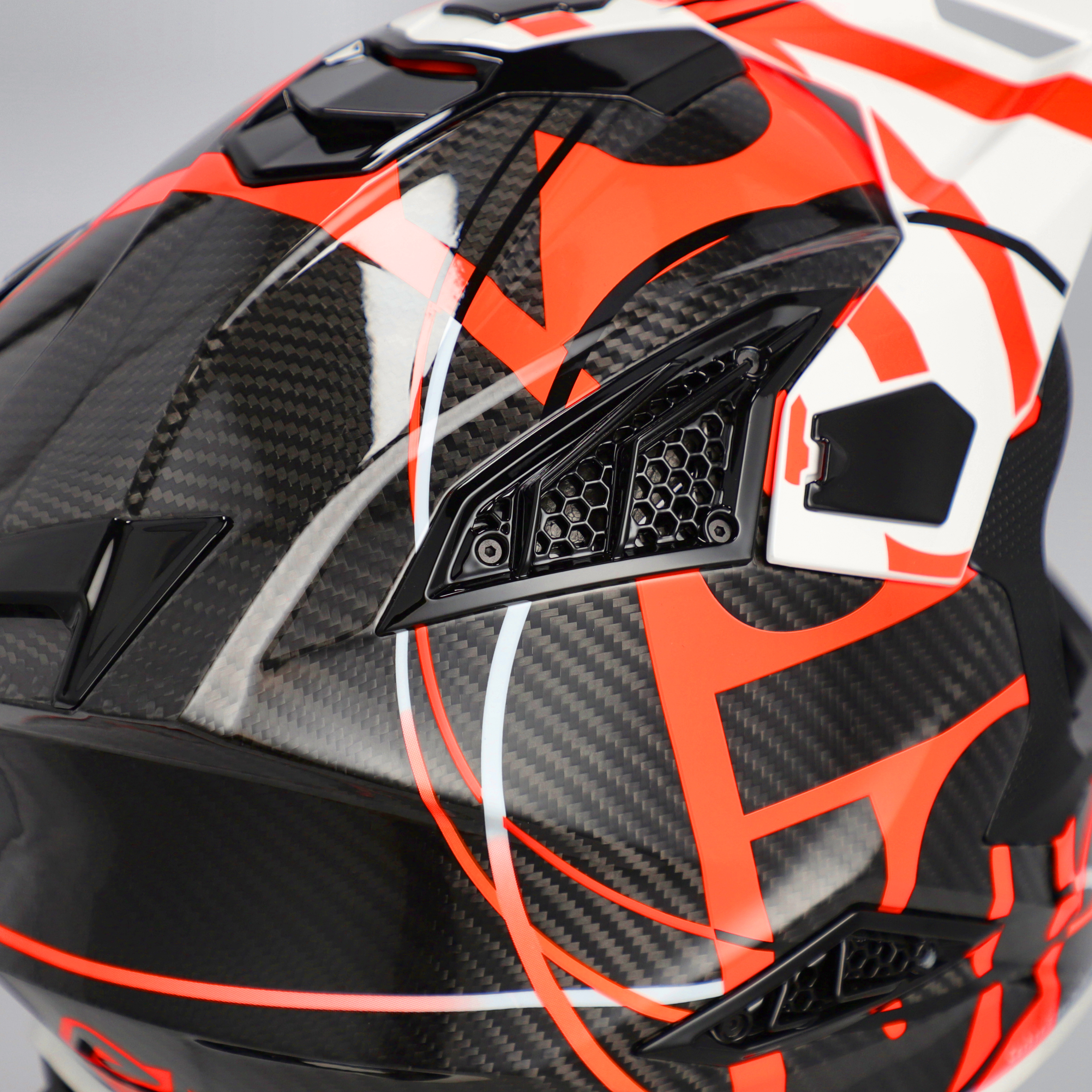 CASCO ACERBIS AIRSTRIKE-C - NEGRO/NARANJA FLUOR