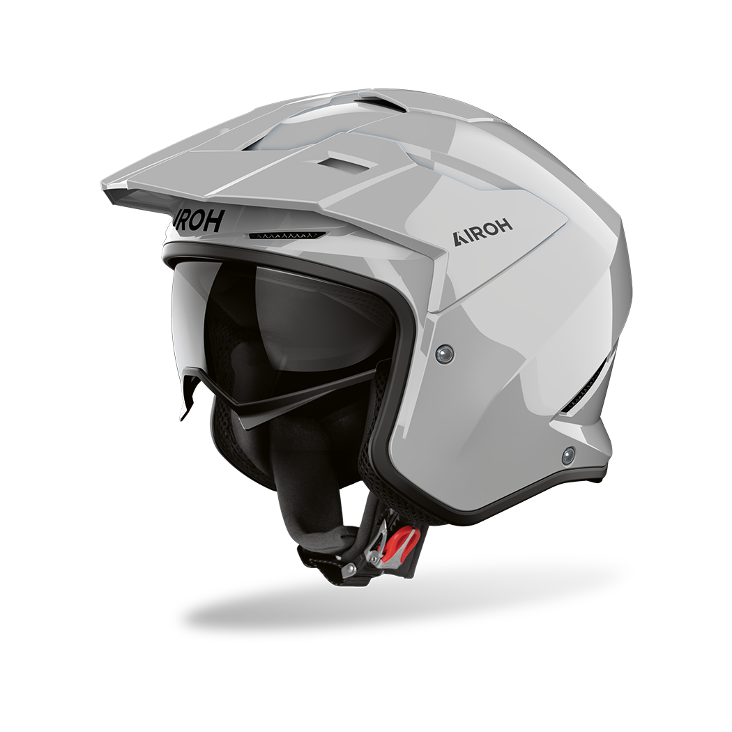 CASCO AIROH KOMBAKT COLOR - GRIS BRILLANTE